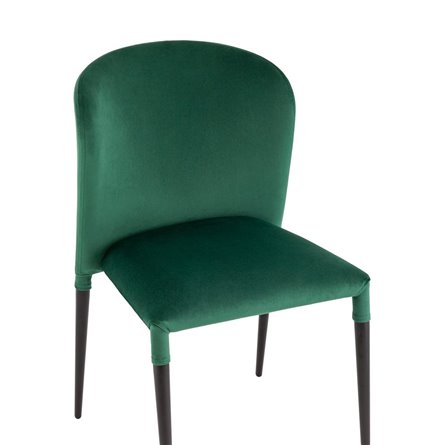 для кухни Лори велюр зелёный ножки черные металл