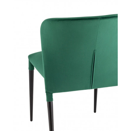 для кухни Лори велюр зелёный ножки черные металл