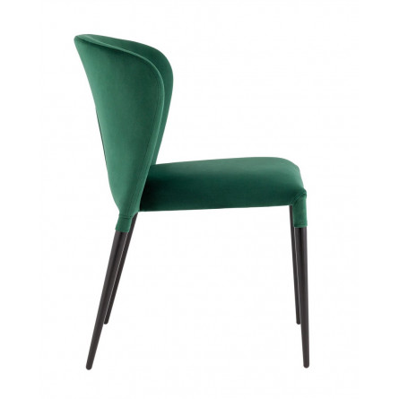 для кухни Лори велюр зелёный ножки черные металл