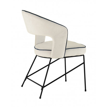 Найла серый ножки черные металл