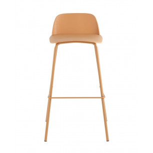 Mist пластиковое сиденье, желтый, ножки металл