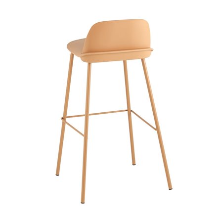 Mist пластиковое сиденье, желтый, ножки металл