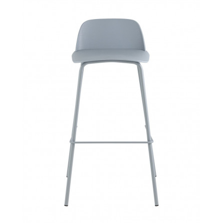 Mist пластиковое сиденье, серо-голубой, ножки металл