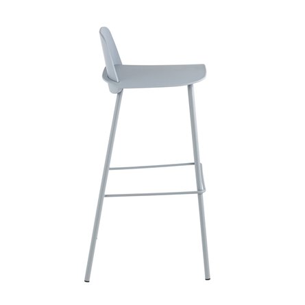 Mist пластиковое сиденье, серо-голубой, ножки металл