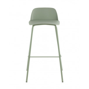 Mist пластиковое сиденье, серо-зеленый, ножки металл