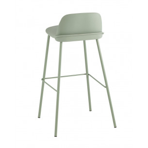 Mist пластиковое сиденье, серо-зеленый, ножки металл