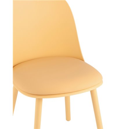 пластиковый Fog с подушкой пластик желтый