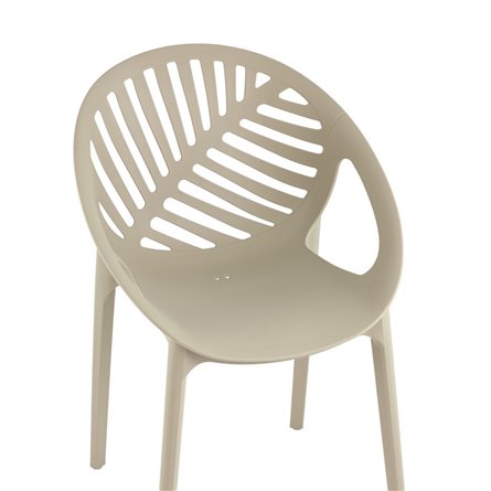 пластиковый Monstera зеленый с декорированной спинкой ножки пластик