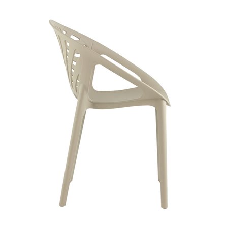 пластиковый Monstera зеленый с декорированной спинкой ножки пластик