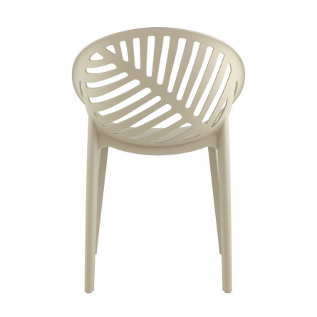 пластиковый Monstera зеленый с декорированной спинкой ножки пластик