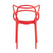 пластиковый Masters (Мастерс) красный с декорированной спинкой ножки пластик пластиковый Masters (Мастерс) красный с декорированной спинкой ножки пластик