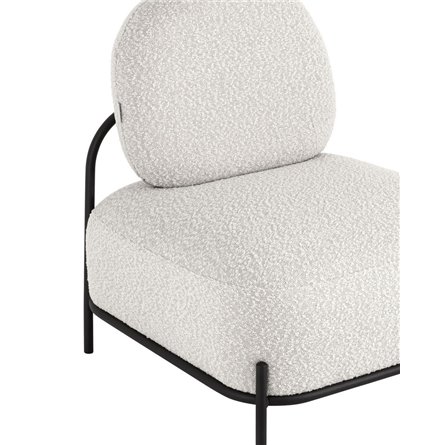 Стоун обивка ткань букле молочный