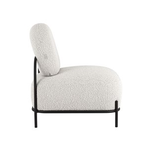 Стоун обивка ткань букле молочный