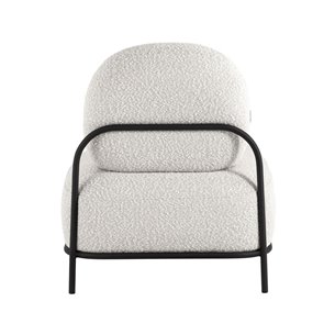 Стоун обивка ткань букле молочный