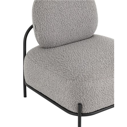 Стоун обивка ткань букле серый