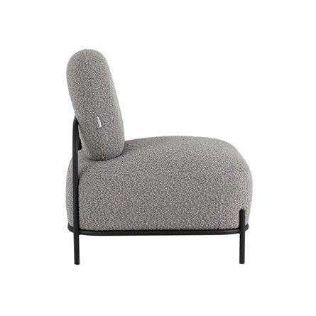 Стоун обивка ткань букле серый