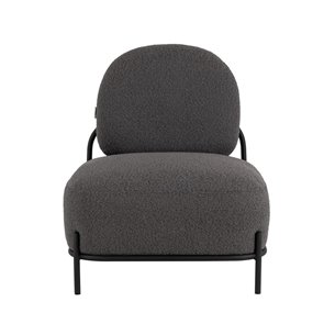 Стоун обивка ткань букле тёмно-серый