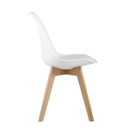 FRANKFURT, сиденье из сочетания пластика и экокожи, ножки деревянные