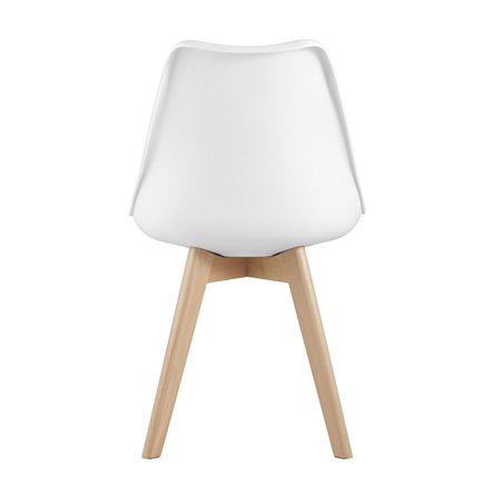 FRANKFURT, сиденье из сочетания пластика и экокожи, ножки деревянные