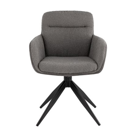 обеденный Waldo серый с серой экокожей вращающийся