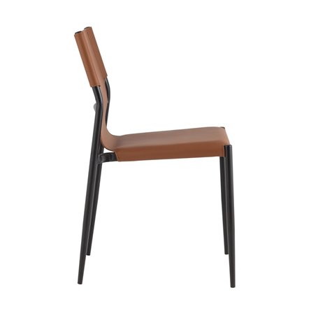 обеденный West коричневый экокожа ножки металл