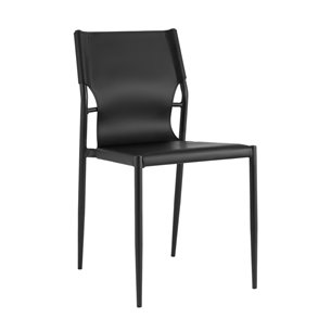 обеденный West черный экокожа ножки металл