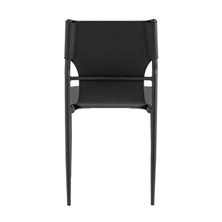 обеденный West черный экокожа ножки металл