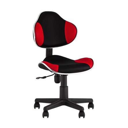 офисное QZY черно-красный крестовина пластик черный