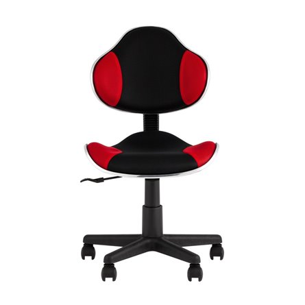 офисное QZY черно-красный крестовина пластик черный