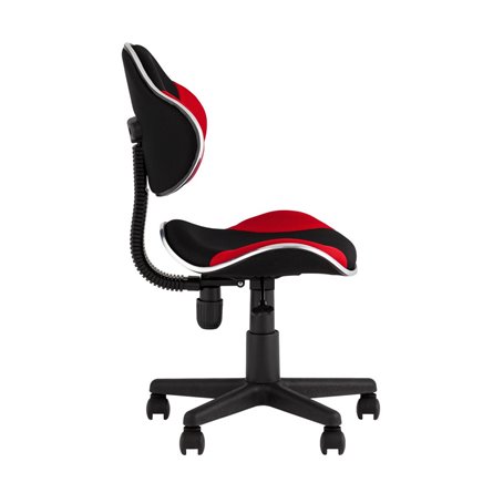 офисное QZY черно-красный крестовина пластик черный