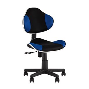 офисное QZY черно-синий крестовина пластик черный