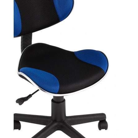 офисное QZY черно-синий крестовина пластик черный