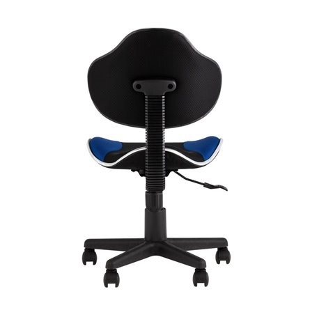 офисное QZY черно-синий крестовина пластик черный