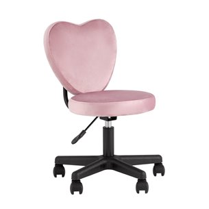 офисное офисный Харт розовый крестовина пластик черный