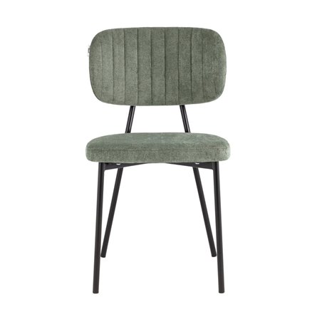 обеденный Ханна велюр зеленый ножки из металла черные