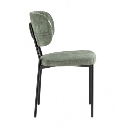 обеденный Ханна велюр зеленый ножки из металла черные