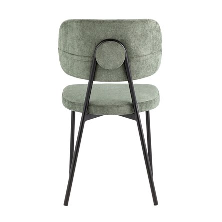 обеденный Ханна велюр зеленый ножки из металла черные