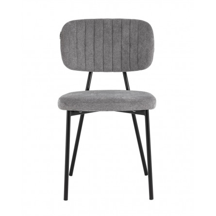 обеденный Ханна велюр серый ножки из металла черные