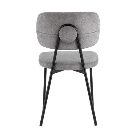 обеденный Ханна велюр серый ножки из металла черные