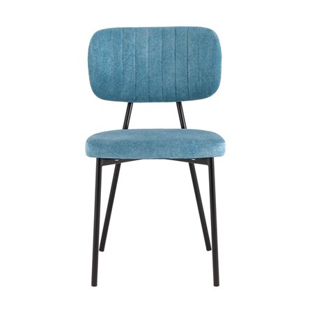 обеденный Ханна велюр синий ножки из металла черные