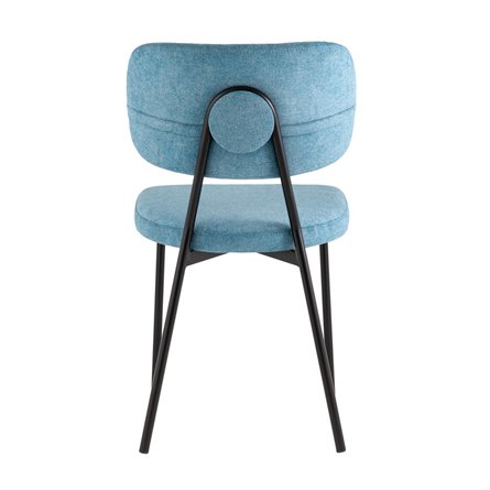 обеденный Ханна велюр синий ножки из металла черные