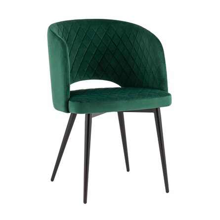 Дарелл мягкое обивка велюр зелёный ножки металл