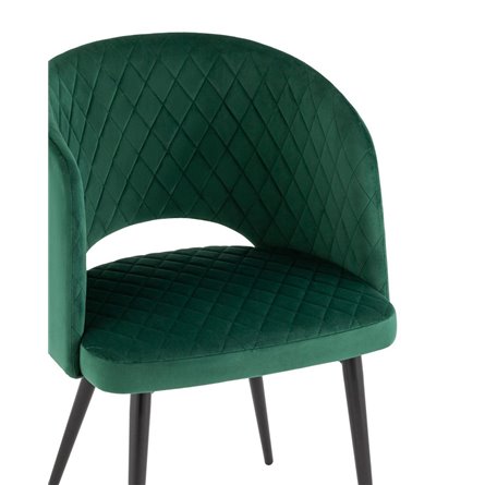 Дарелл мягкое обивка велюр зелёный ножки металл