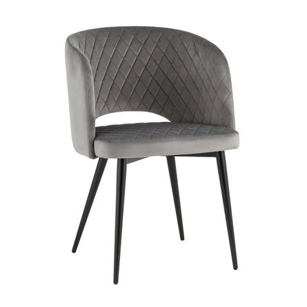 Дарелл мягкое обивка велюр серый ножки металл