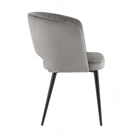 Дарелл мягкое обивка велюр серый ножки металл