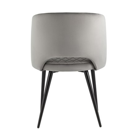 Дарелл мягкое обивка велюр серый ножки металл