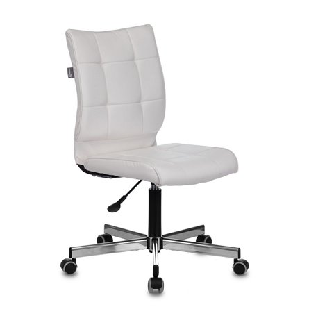 офисное Бюрократ CH-330M белый Lincoln 100 без подлокотников эко.кожа крестовина металл хром