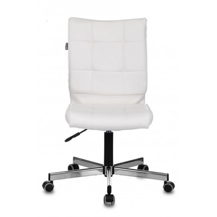 офисное Бюрократ CH-330M белый Lincoln 100 без подлокотников эко.кожа крестовина металл хром