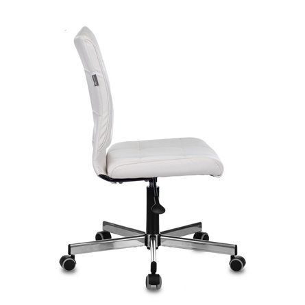 офисное Бюрократ CH-330M белый Lincoln 100 без подлокотников эко.кожа крестовина металл хром