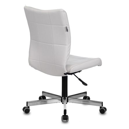 офисное Бюрократ CH-330M белый Lincoln 100 без подлокотников эко.кожа крестовина металл хром